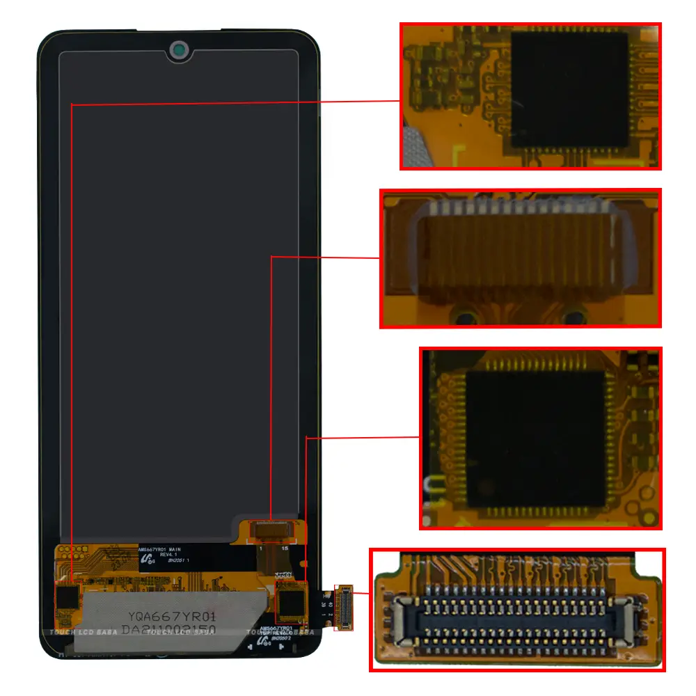 Original AMOLED For Xiaomi Redmi Note 11 Pro Note 11 Pro 5G Pantalla lcd  Display Touch Panel Screen Digitizer Repair Replacement