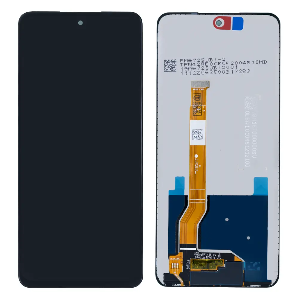 Replacement Front Glass for Realme 8i - Black by