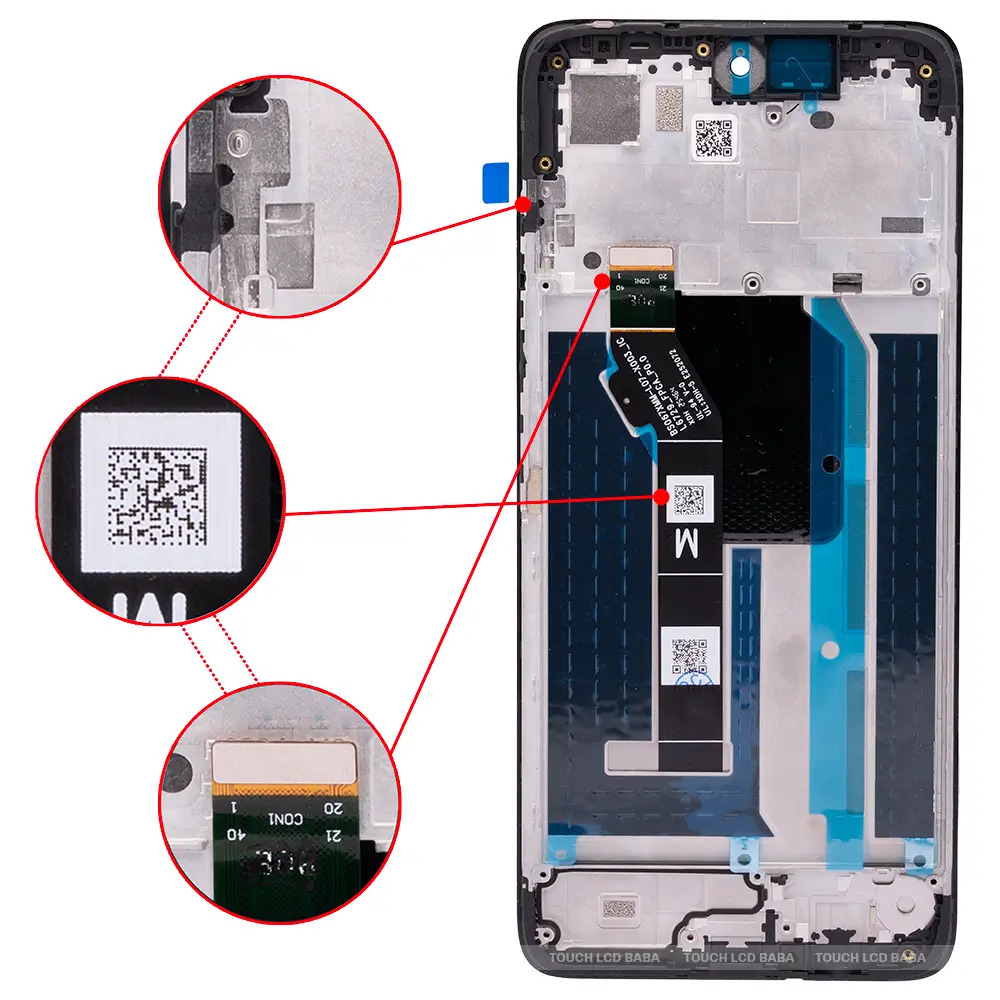 Moto G57 Power Display With Middle Frame