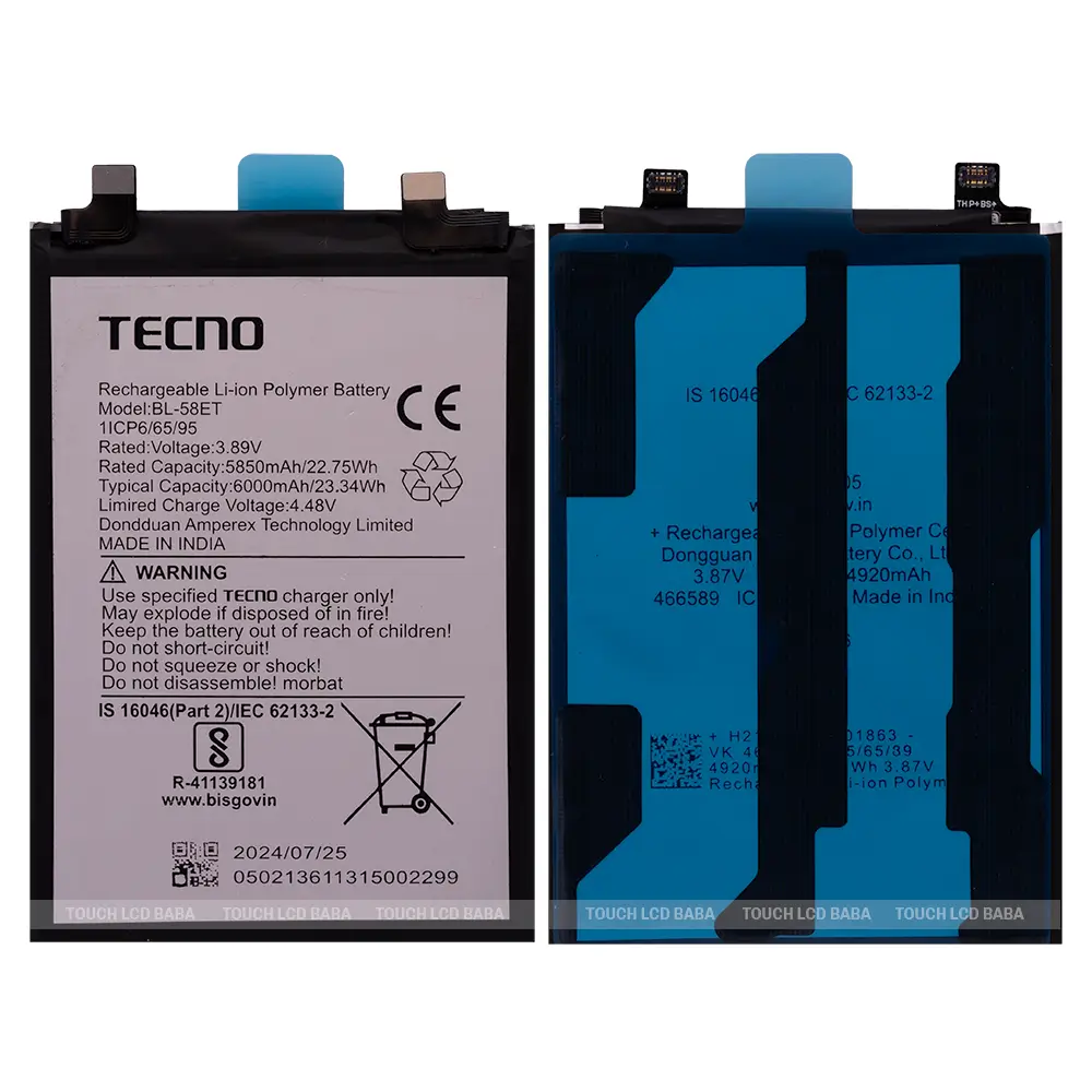 Tecno Pova 5 Battery Replacement