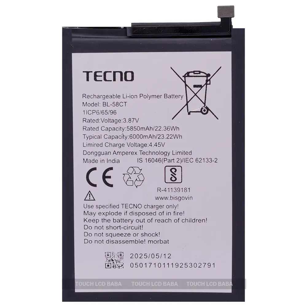 Tecno Spark 7 Battery Replacement